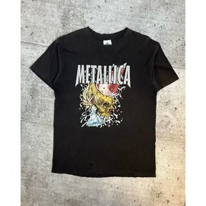 Metallica Thrashed & Repaired Band Tee (M/L) - 1999